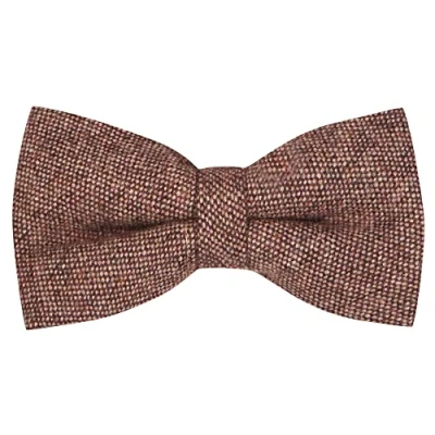 Image of King &amp; Priory Highland Weave Burgundy Bow Tie