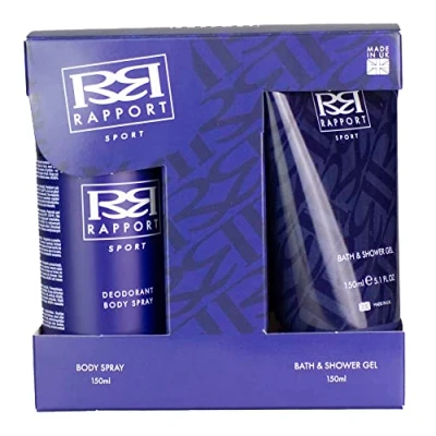Image of Rapport Sport Gift Set Containing 150ml Bath &amp; Shower Gel and Deodorant Body Spray