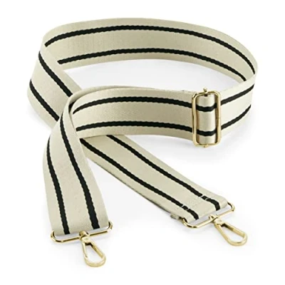 Image of BagBase BG765 Boutique Adjustable Bag Strap Oyster/Black
