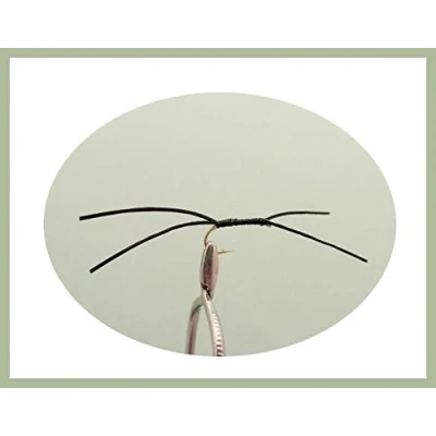 Image of Apps bloodworm Trout Flies, 6 Pack Black Apps, Size 10, For Fly Fishing