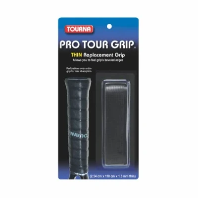 Image of Tourna Pro Tour Thin Replacement Grip One Size Black