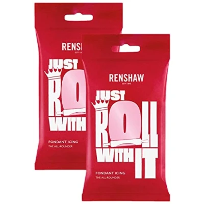Image of Renshaw Pink Ready to Roll Icing 500g (Multipack 2X 250g)