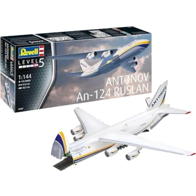 Image of Revell German Level 1/144 Antonov An 124 Ruslan Plastic Model 03807, Molded Color