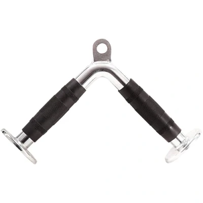 Image of GYM MASTER V Bar Tricep Textured Grip Cable Attachment Handle