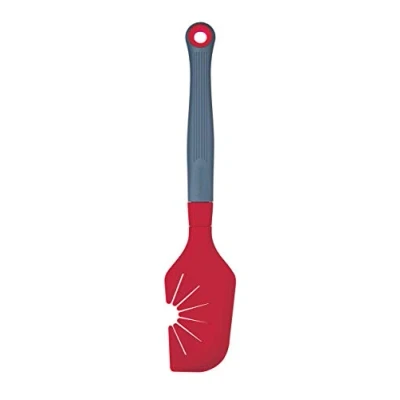 Image of Colourworks &#039;The Swip&#039; Silicone Spatula and Whisk Cleaner Tool, Cherry, 29 cm, Red