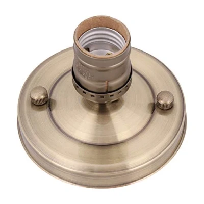 Image of Fdit E27 Socket Adapter E26/E27 Vintage Industrial Ceiling/Wall Light Base Holder Pendant Bulb Lamp Screw Socket(Bronze)