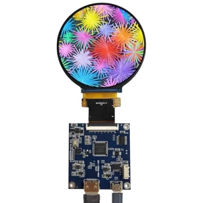 Image of VSDISPLAY 2.8 inch 480X480 IPS MIPI 330nit Circle LCD Screen and mini HDMI 40 pins Controller Board