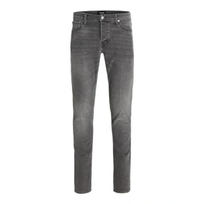 Image of JACK &amp; JONES Men&#039;s Jjimike Jjoriginal Sq 650 Jeans, Grey Denim, 31 W/34 L