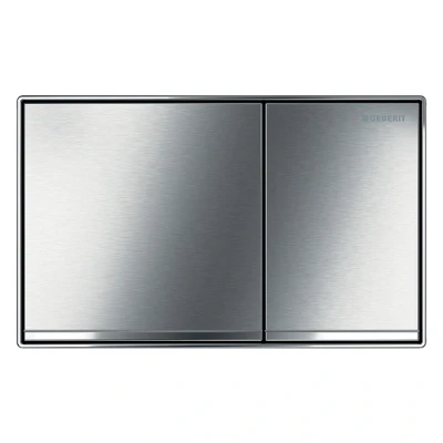 Image of Geberit Sigma 60 Actuator Plate, Brushed Chrome, 115.640. GH. 1