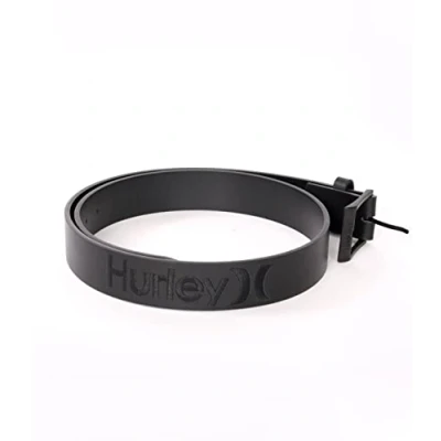 Image of Hurley Mens One &amp; Only Leather Belt, Black