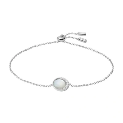 Image of Fossil Bracelet for Women Sterling Silver, Length: 8.5&quot; Silver Bracelet, JFS00578040