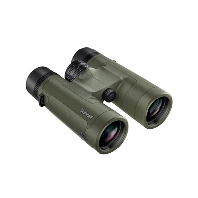 Image of Bushnell R3 10x42 Binoculars with Vault Lite Bino Chest Harness, HD Optical System, Fully Multi Coated Lenses, EXO Barrier, IPX7 Waterproof for Bird Watching and Wildlife Observation
