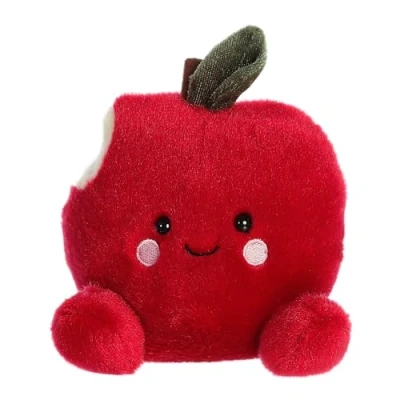 Image of Aurora Adorable Palm Pals Crisp Red Apple Stuffed Animal Pocket Sized Play Collectable Fun 5 Inches