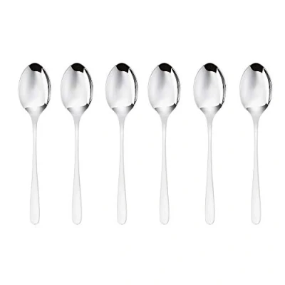 Image of Sambonet 52553 A37 Set Moka Spoons Taste, Stainless Steel, Grey, 6 Units, 12 cm