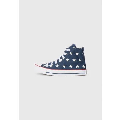 Image of Converse Chuck Taylor ALL STAR Hightop trainers, Women&#039;s, Size: 3, Navy/white/red shoes