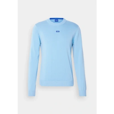 Image of HUGO SAN Cosmo Jumper, Men&#039;s, Size: XL, Light pastel blue