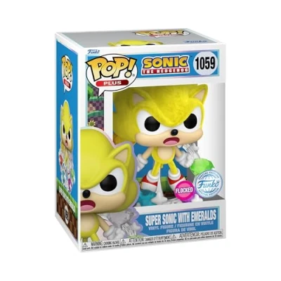 Image of Funko POP! Plus: Sonic Super With Emeralds the Hedgehog Amazon Exclusive Collectable Vinyl Figure Gift Idea Official Merchandise Toys for Kids &amp; Adults Video Games Fans