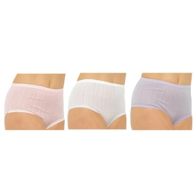 Image of Undercover Ladies 3 Pack Pointelle Full Briefs BR773 Pastel 24 26