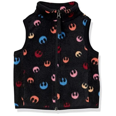 Image of Amazon Essentials Disney Marvel Star Wars Princess Girls&#039; Polar Fleece Body Warmer, Rebel, 4 Years