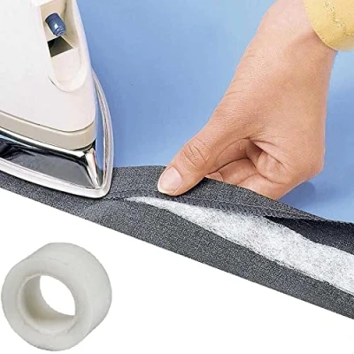 Image of HSD Hemming Web 2cm x 8 Meter Tape Roll Bonding &amp; Craft Projects NO Sewing Required Ideal for Jeans Hem, Work Trousers, Badges School Clothes
