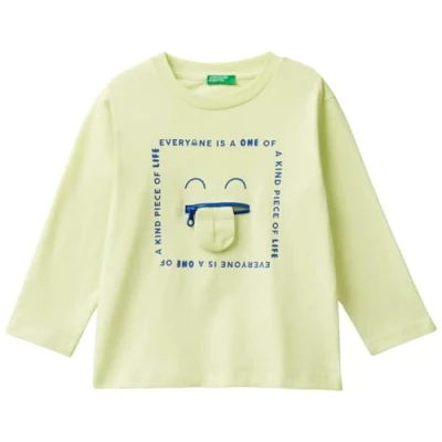 Image of United Colors of Benetton T Shirt M/L 3I1XG10FP Short Sleeve Shirt, Verde