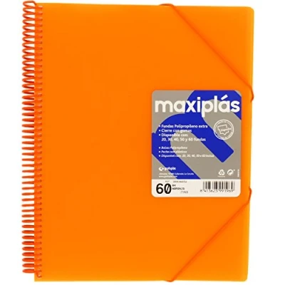 Image of grafoplás 39836052 carpeta Orange 60 Pockets A4 with envelope, spiral