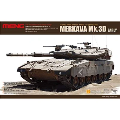 Image of Meng 1:35 Scale Merkava Mk 3D Early Model Kit (Multi Colour)