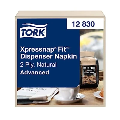 Image of Tork Xpressnap Fit Natural Dispenser Napkin N14, 2 ply, 720 napkins, 12830
