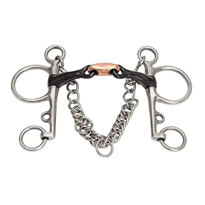Image of Shires Double Jointed Pelham With Sweet Iron Mouth: 4.5&quot;