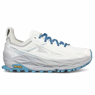 Image of Altra Olympus 5 Women&#039;s Trail Running Shoes White Blue