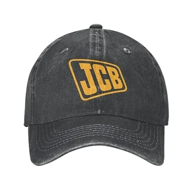 Image of Baseball Cap Hip hop Sun Hat Cool JCB Cotton for Men Women Personalized Adjustable Unisex Dad Summer Birthday Gift