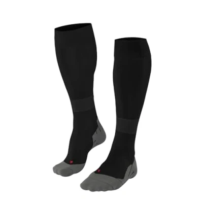 Image of FALKE Men&#039;s RU Compression Energy M Kh Functional Yarn With 1 Pair Running Socks, Black Mix 3010, 5.5 8