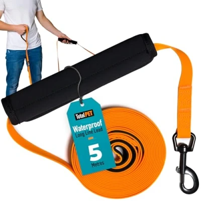 Image of Total Pet Training Lead for Dogs, Waterproof Long Line Recall &amp; Obedience Extra Dog Suitable all Sized Dogs (5m)