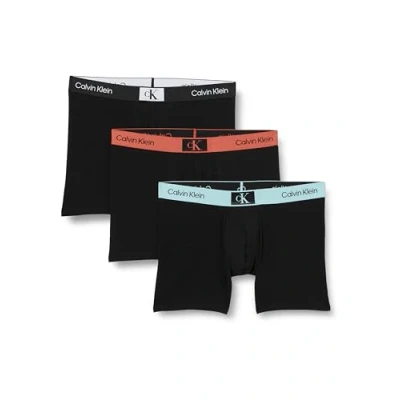 Image of Calvin Klein Men&#039;s Boxer Brief 3Pk, Blk, B Stratosp Wb, Aragon S