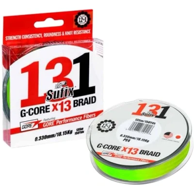 Image of Sufix 131 Braid Chartreux 0.205mm/17.5kg Braided line (150m) fishing