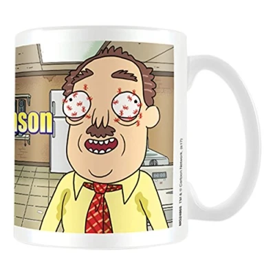 Image of Pyramid MG24865 Rick and Morty Ants in My Eyes Johnson Coffee Mug, Porcelain, 315 milliliters, Multi Colour