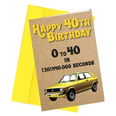 Image of 40th Birthday Card Dad / Brother Uncle Grandad Friend Greetings Comedy Rude Funny Humour #323