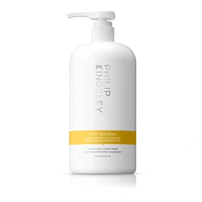 Image of Philip Kingsley Body Building Weightless Conditioner Volumising for Fine, Limp, Flat, Flyaway Short Hair Hydrates, Thickens, Lifts and Adds Volume Shine 1000ml