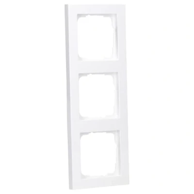 Image of GIRA 021329 Frame 3x E2 Pure White, Glossy,