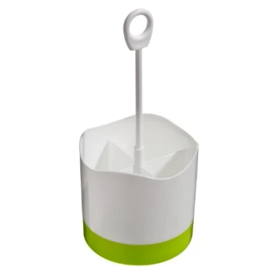 Image of Premier Housewares 4 Compartment Cutlery Caddy Lime Green/White