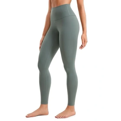 Image of CRZ Yoga Women&#039;s Butterluxe Leggings 28&#039;&#039; High Waisted Workout Gym Buttery Soft Pants Grey Sage 14