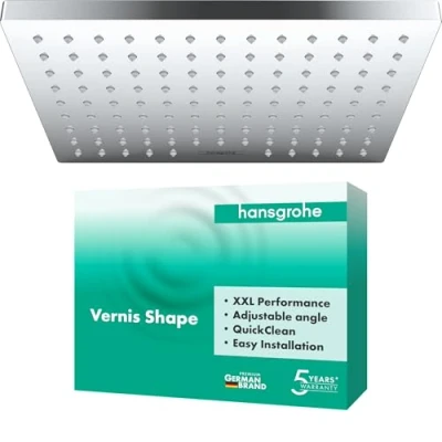 Image of hansgrohe Vernis Shape Overhead shower 230 1 Spray, chrome, 26281000