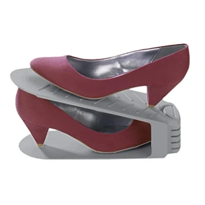 Image of Maximex set of 4 shoe holders, polystyrene, 10.0 x 26.0 12.8 cm, grey, article no.: 42060900, cm