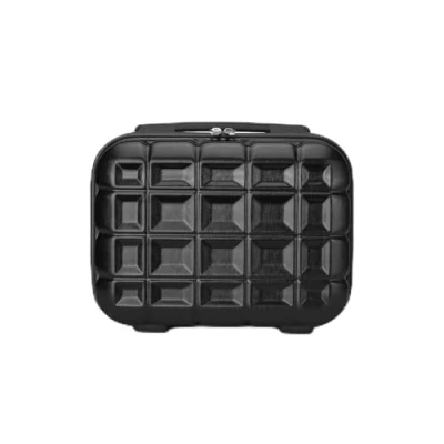 Image of Kono Travel Cosmetic Bag Luggage Cases ABS Hard Shell Vanity Case 13 inch Organizer (Black, 13&quot;)