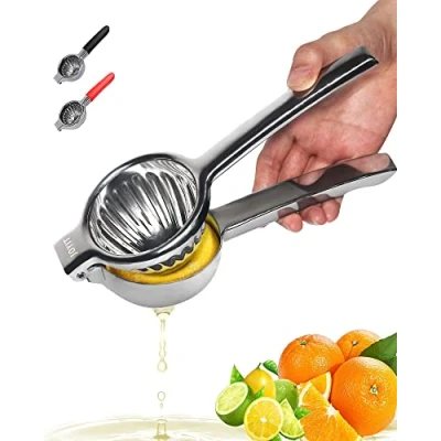 Image of JOYIT Lemon Squeezer Stainless Steel Heavy Duty Juicer, Large Sturdy Manual Citrus Juicer,Orange Juice Squeezer,Effective Juicing Fruit Juicer
