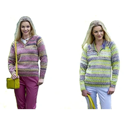 Image of King Cole 5306 Knitting Pattern Womens Easy Knit Raglan Sweaters in Drifter DK