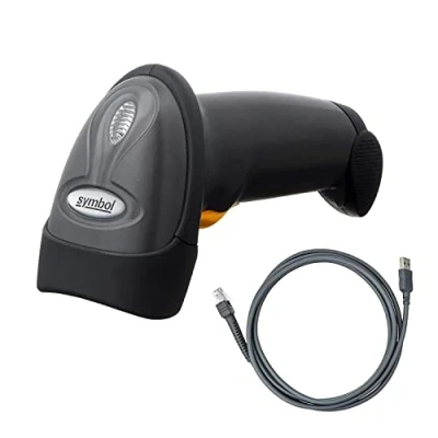 Image of Symbol LS2208 General Purpose Handheld 1D Bi Directional Laser Barcode Scanner, Black