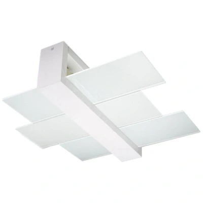 Image of Feniks 2 Light Flush Ceiling White, E27