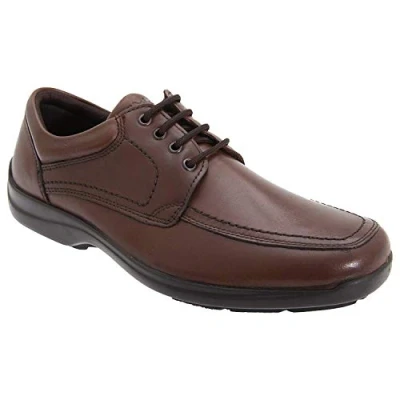 Image of Imac Braidwood Leather Shoes Mens Brown Size UK 9