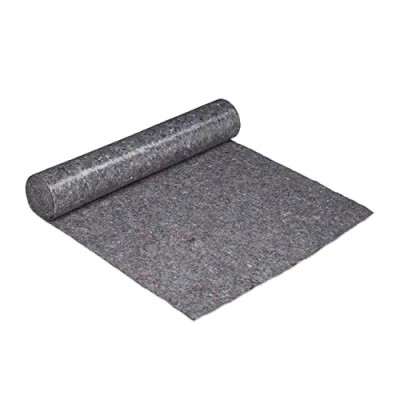 Image of Relaxdays Decorating Protection Fleece Roll, 1 m x 25 = 25m², Non Slip, Water Resistant, 270g/m², Painting, in Grey